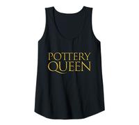 Mujer Pottery Queen, Linda cerámica para Hacer Arcilla para Ella con él Camiseta sin Mangas