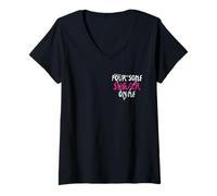 Mujer Pour Some Sugar on Me Music Rock Vibes Minimalista Camiseta Cuello V