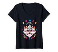 Mujer Power of The Lion Dance Camiseta Cuello V