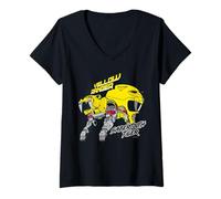 Mujer Power Rangers Yellow Ranger Camiseta Cuello V