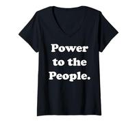 Mujer Power To The People Movement Equality Voice Camiseta Cuello V