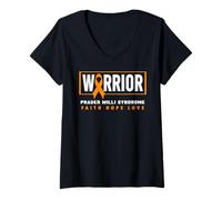 Mujer Prader Willi Syndrome Awareness Camiseta Cuello V