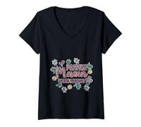 Mujer Praying Mama Raising Warriors Faith Maternidad Madre - Camiseta Cuello V