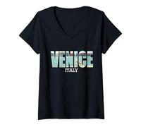 Mujer Prefectura Venecia Italia Ciudad Venecia Venecia Venecia Italia Camiseta Cuello V