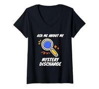 Mujer Pregúntame por Mi Alta Misteriosa Camiseta Cuello V