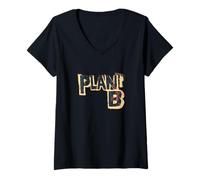 Mujer Prepárate con el Plan B en Cualquier Momento con Este Disfraz Camiseta Cuello V