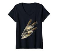 Mujer Prepper Supervivencia Camiseta Cuello V