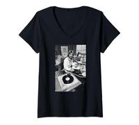Mujer Presentador de DJ de Radio Noel Edmonds Deal or No Deal Camiseta Cuello V