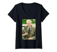 Mujer Presentador de TV Naturaleza Sir David Attenborough Planeta Azul Tierra Camiseta Cuello V