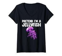 Mujer Pretend I'm A Jellyfish Kids Men Women Costume Camiseta Cuello V
