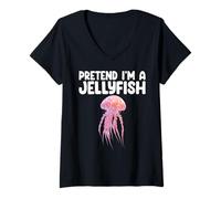 Mujer Pretend I'm A Jellyfish Kids Men Women Costume Camiseta Cuello V
