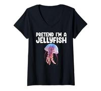 Mujer Pretend I'm A Jellyfish Kids Men Women Costume Camiseta Cuello V