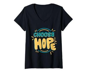 Mujer prevención del Suicidio Camiseta Cuello V