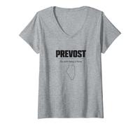 Mujer Prevost 267º Obispo de Roma Illinois Papa León XIV Camiseta Cuello V