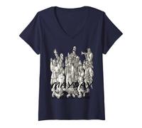 Mujer Primero de Mayo El Tiempo para Poner La Primavera En El Festival Camiseta Cuello V