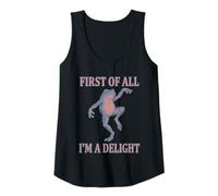 Mujer Primero Que Nada Soy Una Delicia Rana Divertido Sapo Sarcástico Meme Camiseta sin Mangas