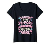 Mujer Primo De La Fiesta De Cumpleaños Traje Anime K Pop Girl Cousin Camiseta Cuello V