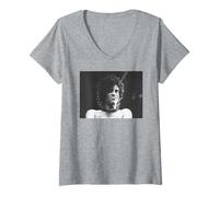 Mujer Prince Live Purple Rain Tour en Chicago 1984 Camiseta Cuello V