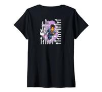 Mujer Prince_Purple Rain_074_Back Printed Camiseta Cuello V