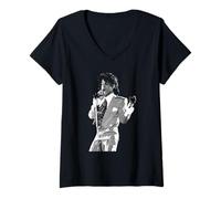 Mujer Prince Singing Live Lovesexy Tour 1988 Camiseta Cuello V