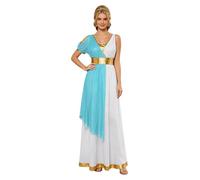 Mujer Princesa Grecia Antigua Traje Romaní Mujeres Romano Talla XL Azul 3XL
