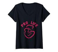 Mujer Pro Life I Am Pro-Life Generation Anti Aborto Hombres Mujeres Camiseta Cuello V