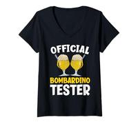 Mujer Probador oficial de Bombardino Camiseta Cuello V