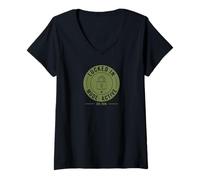 Mujer Productividad Activa en Modo Bloqueado Camiseta Cuello V