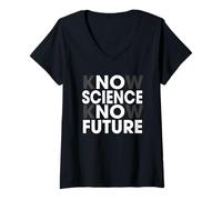 Mujer Profesor de Ciencias Saber Ciencia Conoce Futuros Estudiantes Univers Camiseta Cuello V