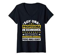 Mujer Profesora de Economía Regalo Camiseta Cuello V