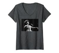 Mujer Programa de variedades Royal de Shirley Bassey 1976 Camiseta Cuello V