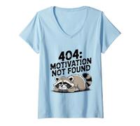 Mujer Programador Divertido codificación Hombres Mujer 404 Motivación no Encontrado Camiseta Cuello V