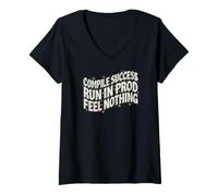 Mujer Programmer Compile Success Run In Prod Feel Nothing Camiseta Cuello V