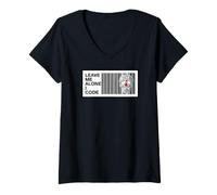 Mujer Programmer Leave Me Alone I Code Circuit Skull Camiseta Cuello V
