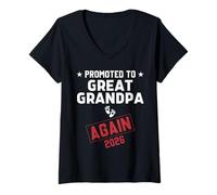 Mujer Promoted To Great Grandpa Again 2026 Great Grandpa To Be Camiseta Cuello V
