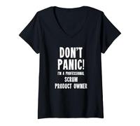Mujer Propietario del Producto Scrum Camiseta Cuello V
