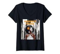 Mujer Prosperidad Bienestar Financiero Felicidad Salud Crecimiento Alegría Camiseta Cuello V