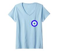 Mujer Protección contra el Mal de Ojo para Mujeres y un Escudo Espiritual Camiseta Cuello V