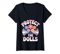 Mujer Proteger Las Muñecas Trans Mujeres Transgénero Camiseta Cuello V