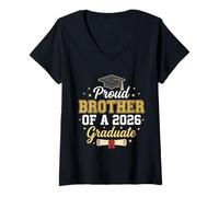 Mujer Proud Brother 2026 Graduate Class of 2026 Graduación Senior Camiseta Cuello V