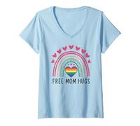 Mujer Proud LGBT Mom - Madre Hijo Hija LGBTQ Pride Month Mamá Camiseta Cuello V