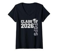 Mujer Proud Pops of A 2026 Graduate Senior Pops Grad Graduation Camiseta Cuello V