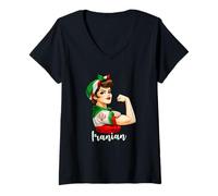 Mujer Proud Strong Iranian Girl Woman Girlfriend Iran Flag Camiseta Cuello V