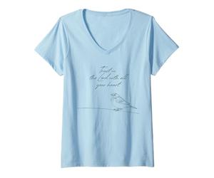Mujer Proverbios 3:5-6 Confía en la Escritura del Señor con Todo tu corazón Camiseta Cuello V