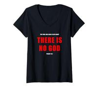 Mujer Psalm 14:1 The Fool Has Said, There IS NO God - Evangelism Camiseta Cuello V