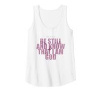 Mujer Psalm 46:10 Be Still & Know - Women Girls Butterfly Camiseta sin Mangas