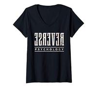 Mujer Psicología Inversa Regalo Psicólogo Ropa Divertida Camiseta Cuello V