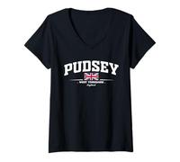 Mujer Pudsey England Camiseta Cuello V