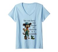 Mujer Puedes enterrar Cualquier número de Dolores de Cabeza Camiseta Cuello V