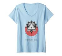 Mujer Puedes Verlo Todo confía en tu Alma (gráfico Espiritual Bohemio) Camiseta Cuello V